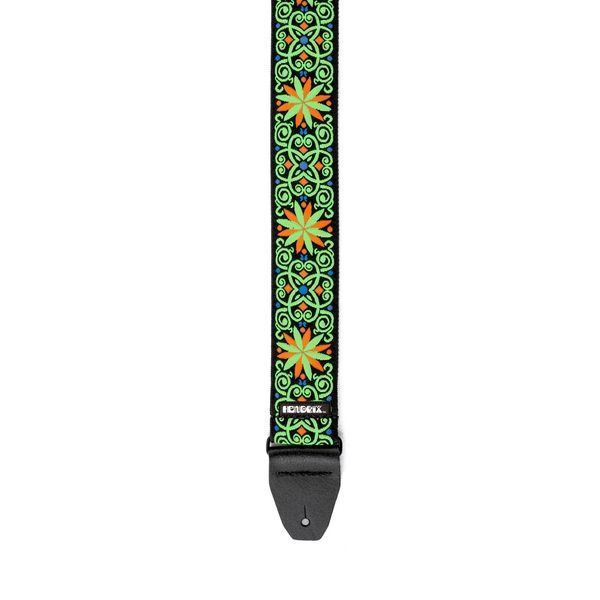 DUNLOP JIMI HENDRIX BLACKLIGHT FILLMORE GREEN STRAP 41892 фото