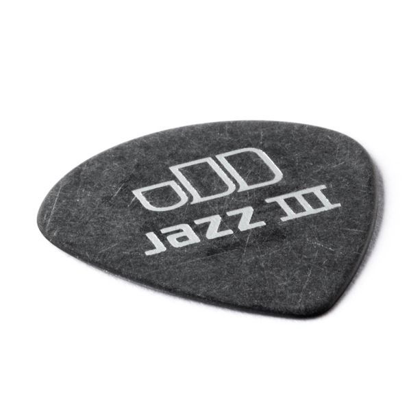 Медиатор Dunlop 482P1.35 Tortex Pitch Black Jazz III 1.35 mm (12 шт.) 125386 фото