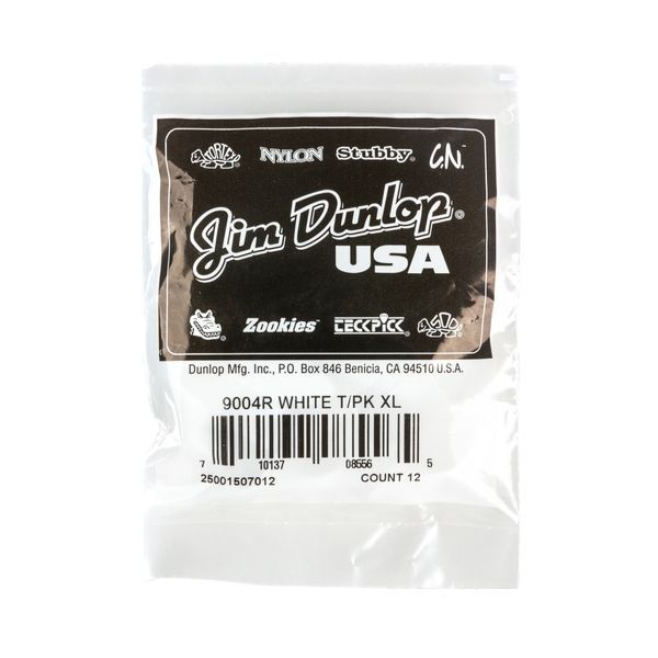 Медиатор Dunlop 9004R White Thumbpick Extra Large (12 шт.) 122867 фото