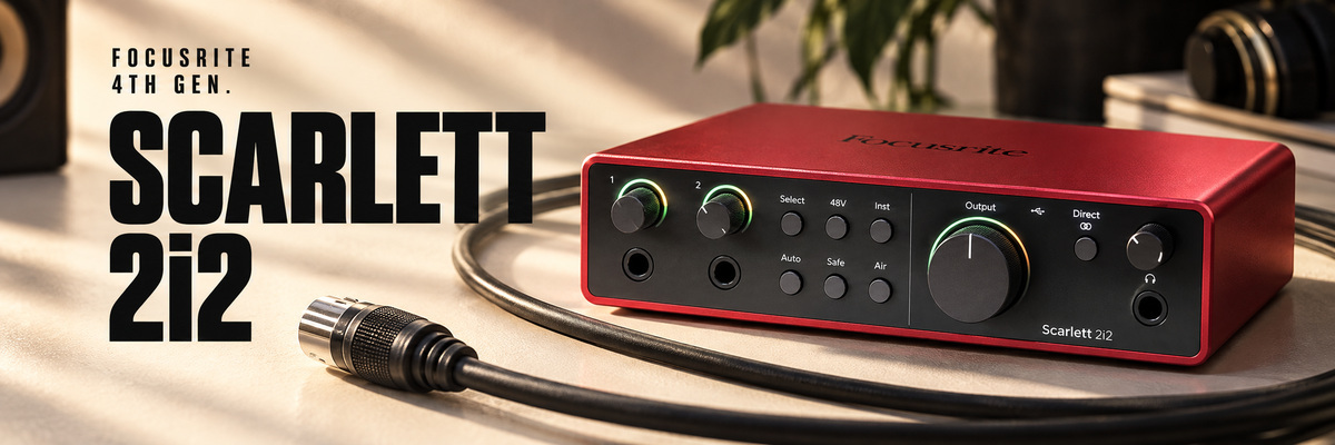 Focusrite Scarlett 2i2 4th Gen: маленька студія з великими можливостями