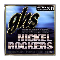 Струни для електрогітари GHS Nickel Rockers Burnished BNR-M, 11-50 117283 фото