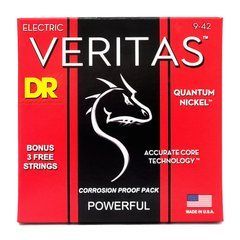 DR Strings VERITAS Coated Core Electric Guitar Strings - Light (9-42) 40699 фото