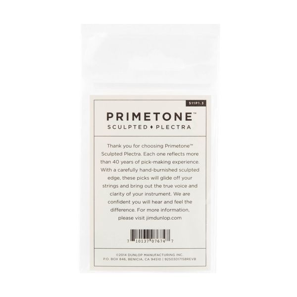 Медиатор Dunlop 511P1.3 Primetone Standard Smooth 1.3 mm (3 шт.) 122948 фото