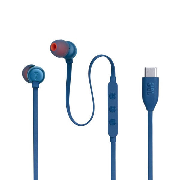 JBL Tune 310C USB-C &mdash; дротові Hi-Res внутрішньоканальні навушники, синій JBLT310CBLU фото