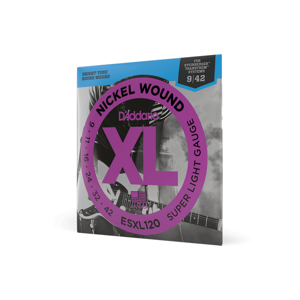 D'ADDARIO ESXL120 XL NICKEL WOUND SUPER LIGHT DOUBLE BALL END (09-42) 37219 фото