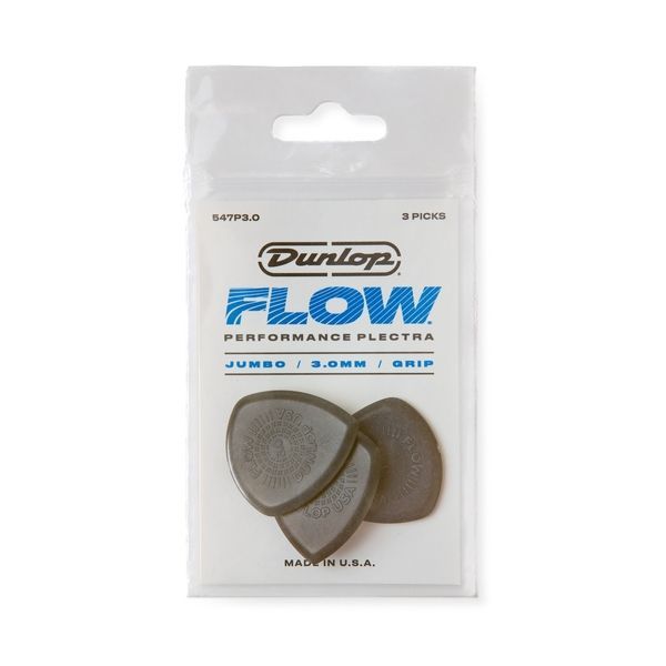 Медіатор Dunlop 547P3.0 Ultex Flow Jumbo Grip 3.0 mm (3 шт.) 125855 фото