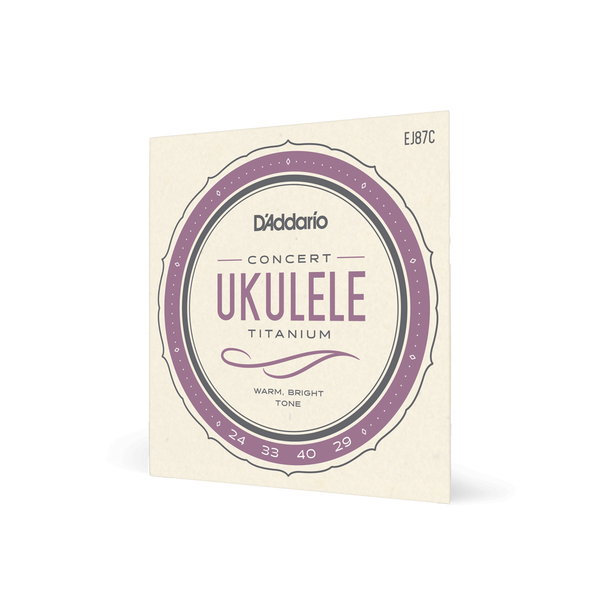 Струны для укулеле D'ADDARIO EJ87C TITANIUM UKULELE CONCERT 29592 фото