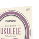 Струны для укулеле D'ADDARIO EJ87C TITANIUM UKULELE CONCERT 29592 фото 4