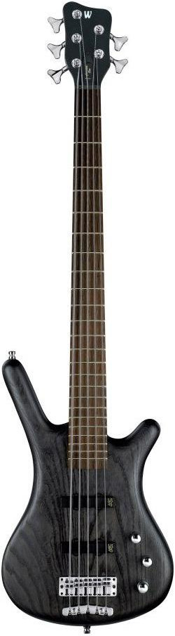 WARWICK Teambuilt Pro Series Corvette Ash, 5-String, A/A (Nirvana Black Transparent Satin) — общий вид