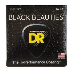 DR Strings BLACK BEAUTIES Electric - Medium (10-46) 40776 фото