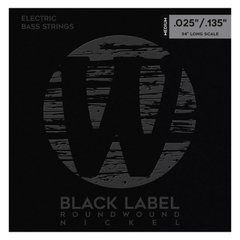 WARWICK 41401 Black Label, Nickel-Plated, Medium 6-String (25-135) 24105 фото