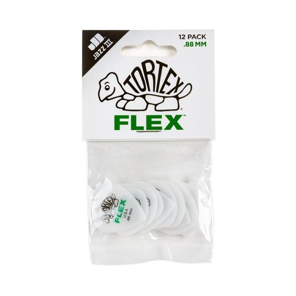 Медіатор Dunlop 468P.88 Tortex Flex Jazz III .88 mm (12 шт.) 125902 фото