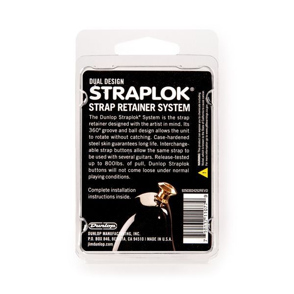 Стреплок Dunlop SLS1035VN Vintage Nickel Straplok Strap Retainers Dual Design 126414 фото