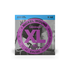 D'ADDARIO EXL120 XL NICKEL WOUND SUPER LIGHT (09-42) 19635 фото