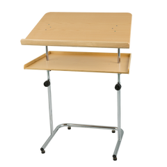 Диригентський пюпітр Kolberg 4512H бук натуральний хром 86&ndash;130 см / 70 &times; 45 см