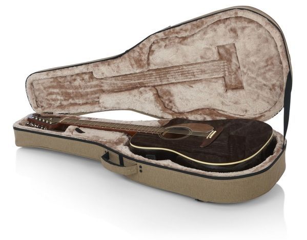 Легкий кейс для 12-струнної акустичної гітари Dreadnought GATOR GTR-DREAD12-TAN Transit (коричневий) 39038 фото