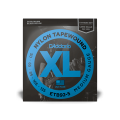 D'ADDARIO ETB92-5 XL NYLON TAPEWOUND 5-STRING BASS (50-135) 30081 фото