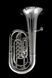 Bb Rotary Tenor Tuba (Baritone/Euphonium) Wessex ER700HP, silver plated ER700HP-S photo 5