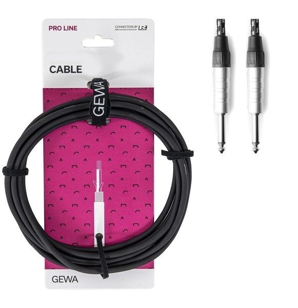 Інструментальний кабель GEWA Pro Line Mono Jack 6,3 мм/Mono Jack 6,3 мм (6 м) G-190512 фото