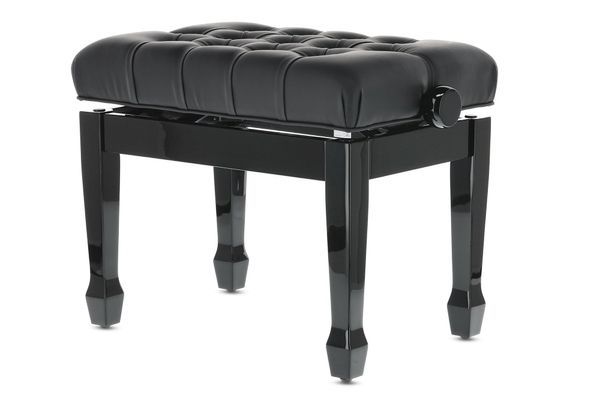Банкетка для фортепіано GEWA Deluxe XL Black High Gloss G-130310 фото