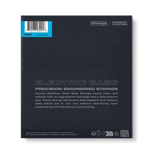 Струни для 5-струнної бас-гітари Dunlop DBS45125 Stainless Steel 115304 фото