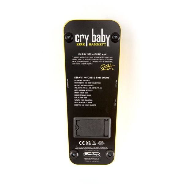 DUNLOP KH95Y KIRK HAMMETT CRY BABY&reg; WAH YELLOW SPARKLE EDITION 41895 фото