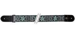 Гітарний ремінь Fire&Stone Folk Jacquard (Green White) G-531067 фото