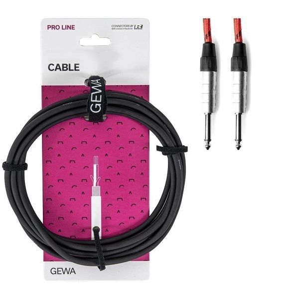 Инструментальный кабель GEWA Pro Line Mono Jack 6,3 мм/Mono Jack 6,3 мм (6 м) G-190517 фото