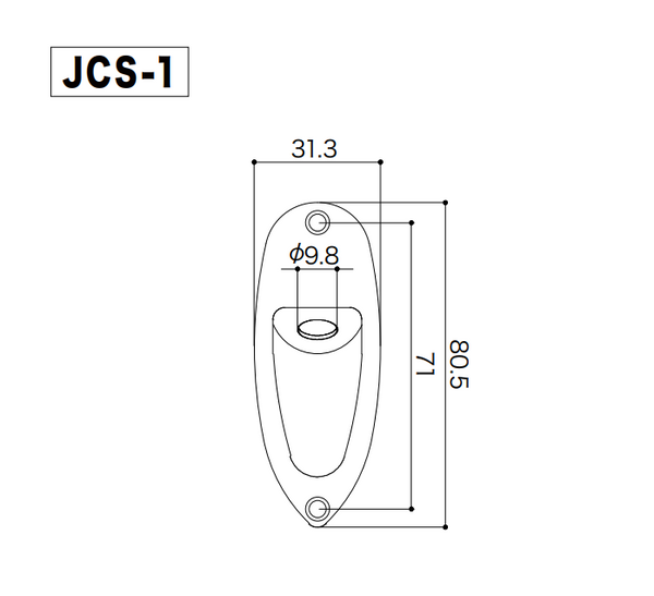 GOTOH JCS-1 C Jack Cover (Chrome) 28097 фото