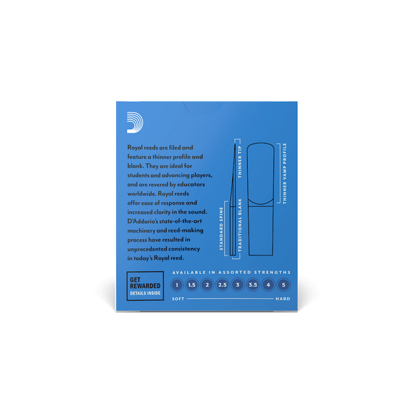 Тростина для альт-саксофона D'Addario Royal №3,5 (1 шт) 23645 фото