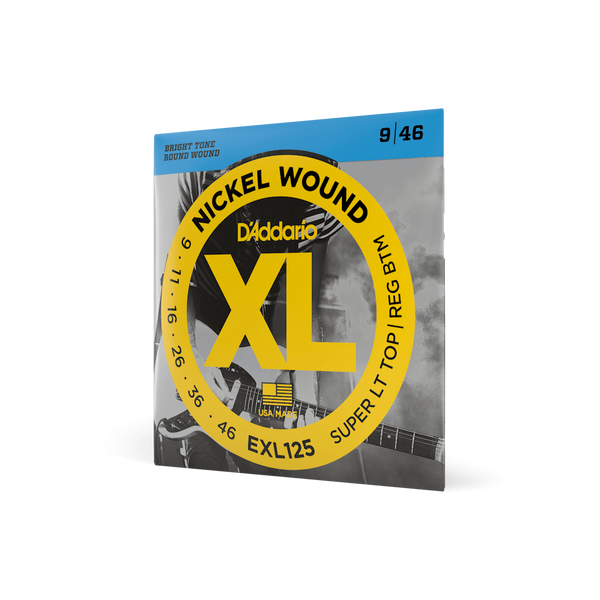 D'ADDARIO EXL125 XL NICKEL WOUND SUPER LIGHT TOP / REGULAR BOTTOM (09-46) 19637 фото