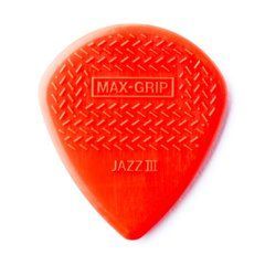Медіатор Dunlop 471R3N Nylon Jazz III Max-Grip 1.38 mm (24 шт.) 121887 фото
