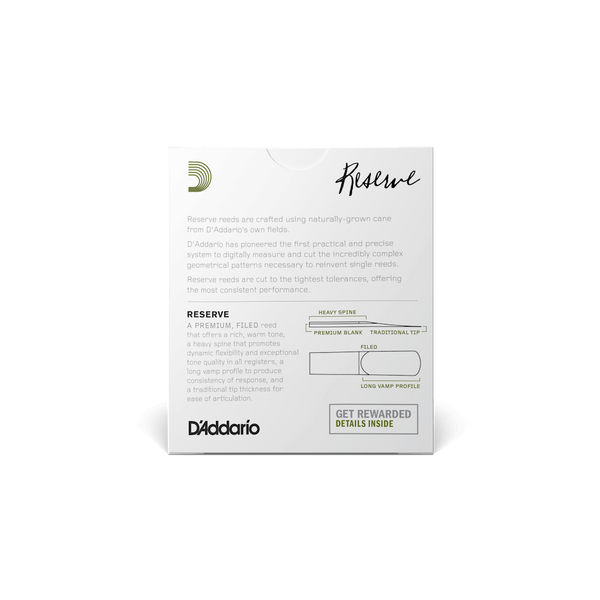 Трости для альт-саксофона D'Addario Reserve №2,5 (10 шт) 32274 фото
