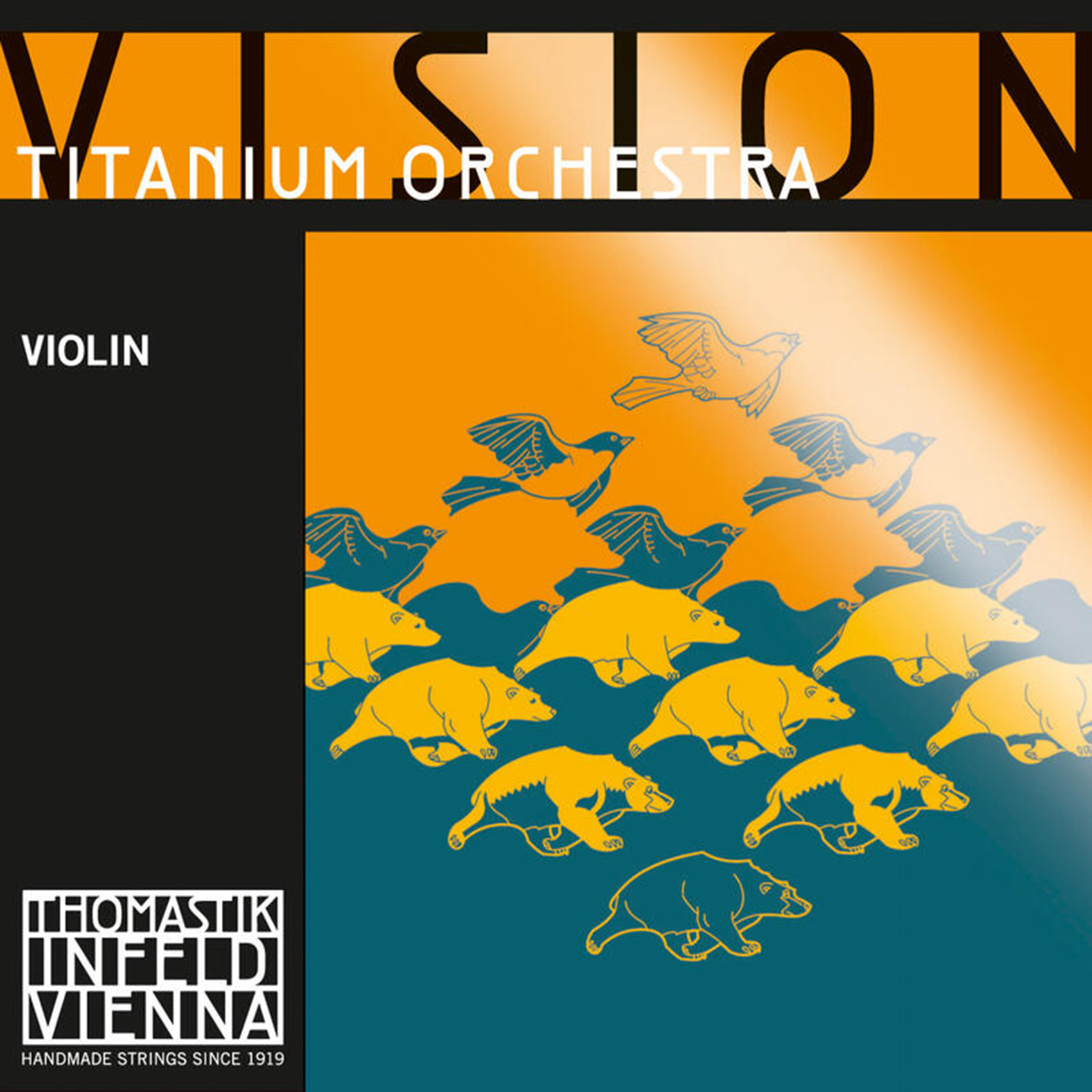Комплект струн Thomastik Vision Titanium Orchestra 4/4 для скрипки — упаковка