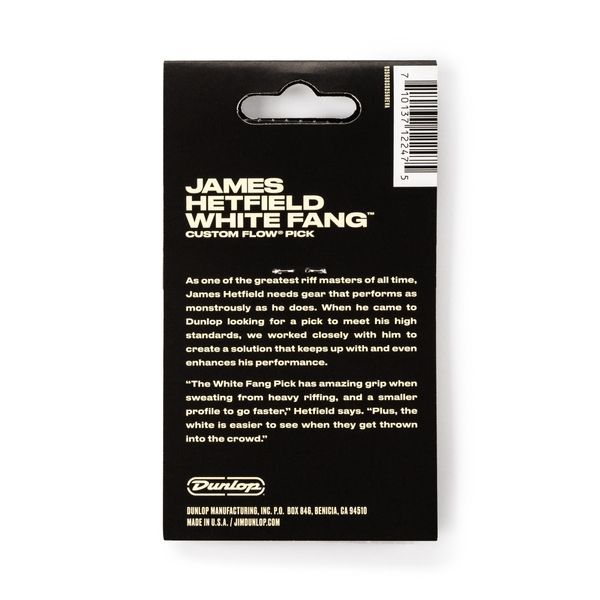 Медіатор Dunlop PH122P.73 Hetfield's White Fang .73 mm (6 шт.) 126982 фото