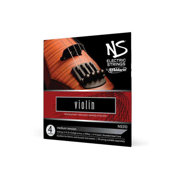 D'ADDARIO NS ELECTRIC VIOLIN STRING SET 4/4 Scale Medium Tension 26166 фото