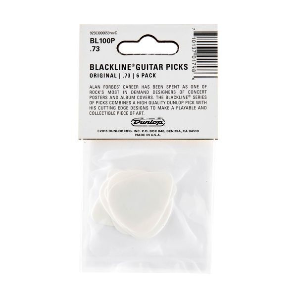 Медиатор Dunlop BL100P.73 Alan Forbes .73 mm (6 шт.) 126942 фото