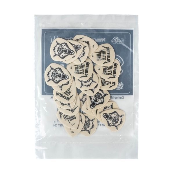 Медиатор Dunlop PH122R1.14 Hetfield's White Fang 1.14 mm (24 шт.) 126985 фото