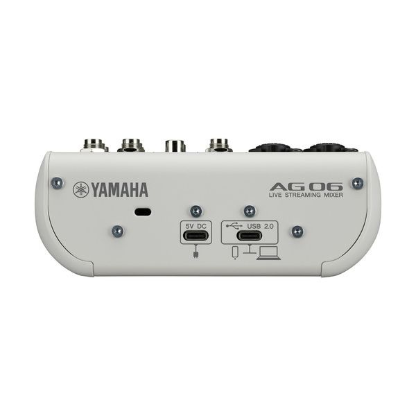 Yamaha AG06MK2 USB Streaming Mixer, White 40086 photo