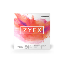 D'ADDARIO ZYEX VIOLIN STRING SET 4/4 MEDIUM TENSION (Silver D) 19521 фото