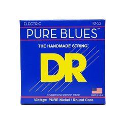 DR Strings PURE BLUES Electric Guitar Strings - Medium to Heavy (10-52) 40707 фото