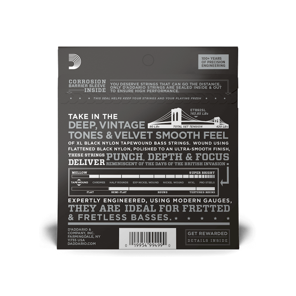 D'ADDARIO EXL165SL XL NICKEL WOUND BASS REG LIGHT TOP / MED BOTTOM (45-105) 29809 фото