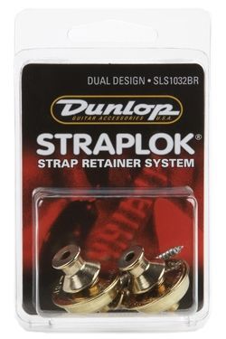 Стреплоки для ременя DUNLOP SLS1032BR серії Dual Design, латунь 20514 фото