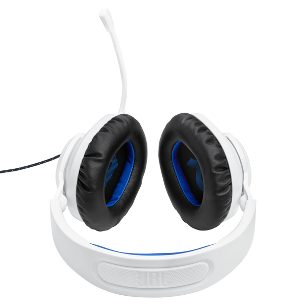 JBL Quantum 100P Console &mdash; wired gaming headset, white/blue JBLQ100PWHTBLU photo