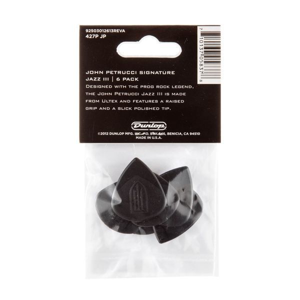 Медіатор Dunlop 427PJP John Petrucci Jazz III 1.5 mm (6 шт.) 119823 фото