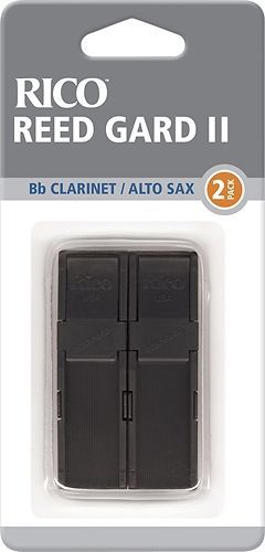 RICO Reedgard II Clarinet and Alto Saxophone Reed Holder Set (Black, 2 Holders) 26877 photo