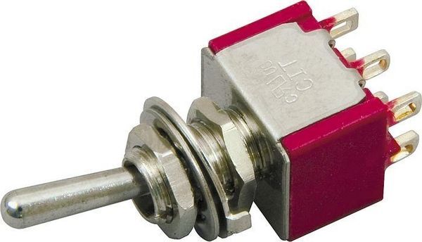 DIMARZIO EP1107 DPDT 3-Position On/Off/On Mini Switch 27118 photo