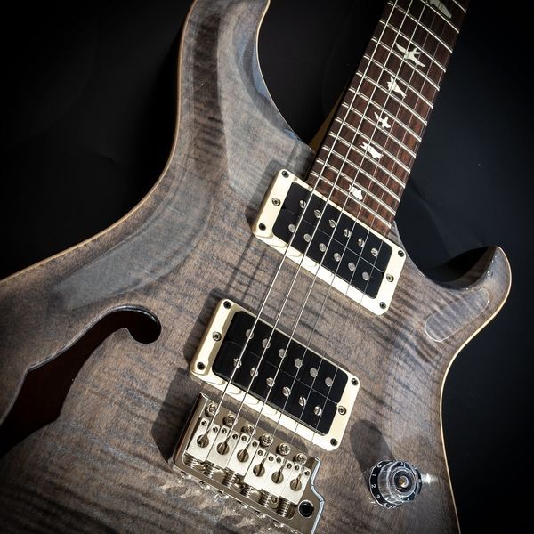 PRS CE 24 Semi-Hollow Faded Grey Black Electric Guitar 40117 photo