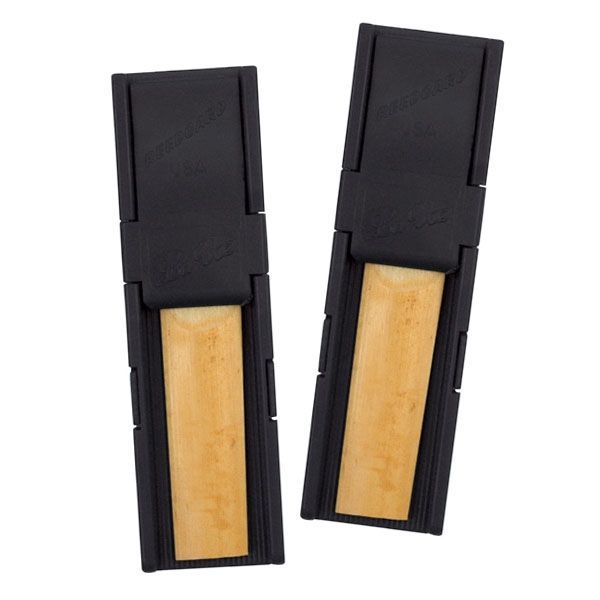 RICO Reedgard II Clarinet and Alto Saxophone Reed Holder Set (Black, 2 Holders) 26877 photo