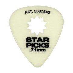 EVERLY GLOW IN THE DARK STAR PICK MEDIUM .71mm (12-PACK) 40515 фото